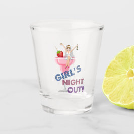 Schuss-Glas des Junggeselinnen-Abschieds-Mädchens Schnapsglas
