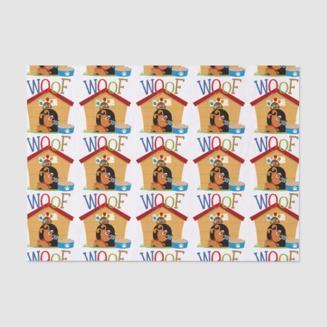 Schuss-Hund Seidenpapier (Vorderseite)