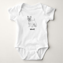 Schuss! Hündchen-Baby-Bodysuit - Westhochland