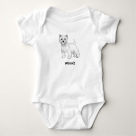 Schuss! Hündchen-Baby-Bodysuit - Westhochland Baby Strampler