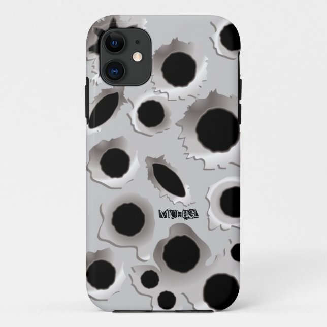 Schuss-Löcher lustiger iPhone 5 Fall Case-Mate iPhone Hülle (Rückseite)