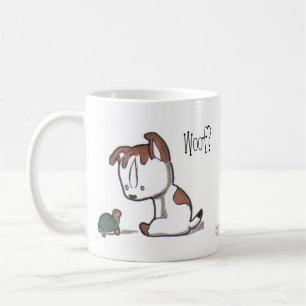 Schuss? Meow! Kitty-u. Welpen-Tasse! Kaffeetasse