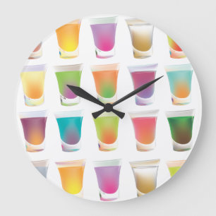 Schuss-Schuss-Schüsse Große Wanduhr
