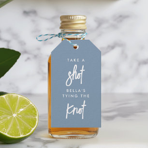 Schuss, sie bindet den Knoten Bachelorette Geschenkanhänger