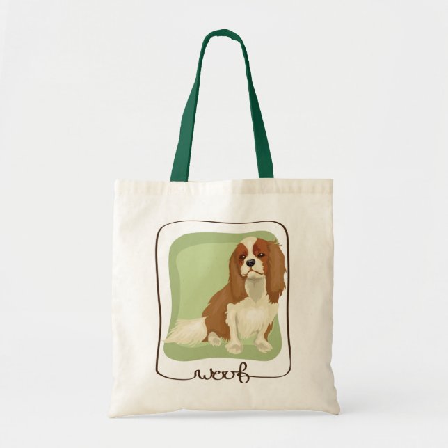 Schuss-unbekümmerte Königcharles Spaniel-Tasche Tragetasche (Vorne)