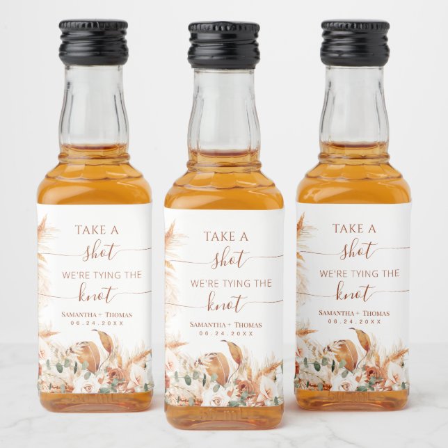 Schuss, wir binden die Gottesmutter-Hochzeit Alkoholflaschenetikett (Flaschen)