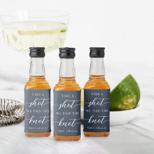 Schuss, wir tippen die Gastgeschenk Hochzeit des K Alkoholflaschenetikett