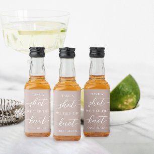 Schuss, wir tippen die Gastgeschenk Hochzeit des K Alkoholflaschenetikett