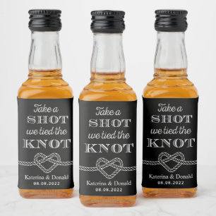 Schuss, wir tippen die KNOT-KNOCHENKOPF-Flasche Alkoholflaschenetikett