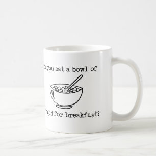 Schüssel der dummen lustigen Tasse