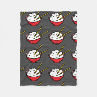 Schüssel der Reis-Fleece-Decke Fleecedecke