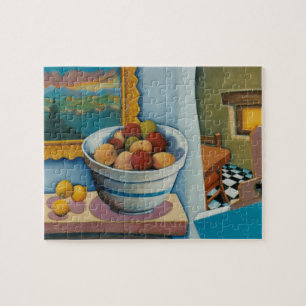 Schüssel des Frucht-Puzzlespiels