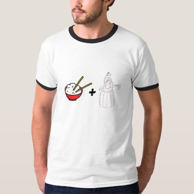 Schüssel des Reises und der Königin T-Shirt (Vorderseite)