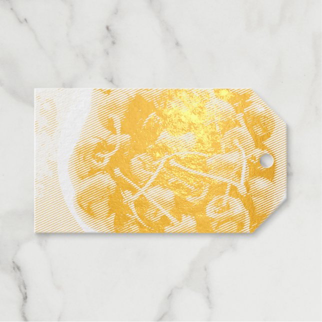 Schüssel mit Kirschen Geschenkanhänger (Vorderseite (Horizontal))