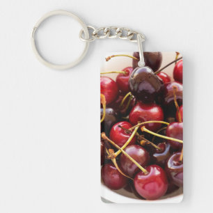 Schüssel mit Kirschen Schlüsselanhänger