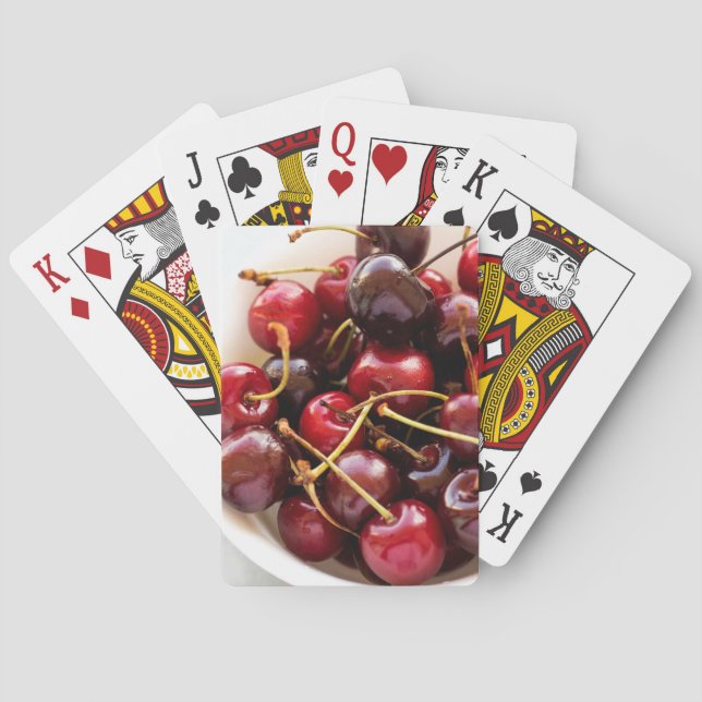 Schüssel mit Kirschen Spielkarten (Rückseite)