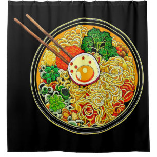 Schüssel Ramen-Nudeln Duschvorhang