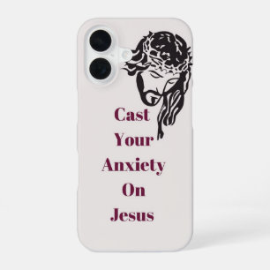 "Schütte deine Angst auf Jesus" IPhone 14 Telefong 16 Hülle