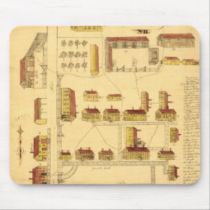 SCHÜTTEL-APPARATdorf-KARTE, 1849 Mousepad