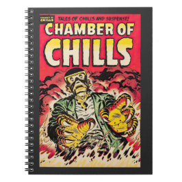 Schüttelkammern Vintages Comic Thrills Notizblock