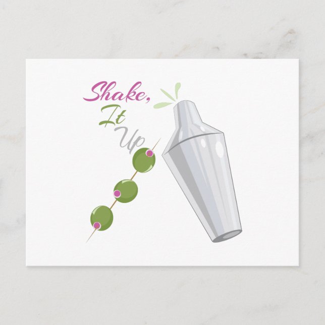 Schütteln, aufstehen postkarte (Vorderseite)