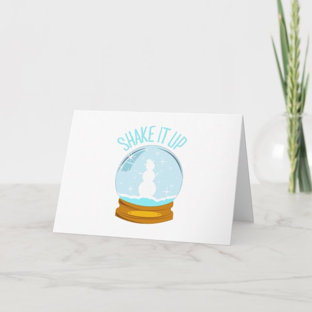 Schütteln Feiertagskarte (Vorderseite)