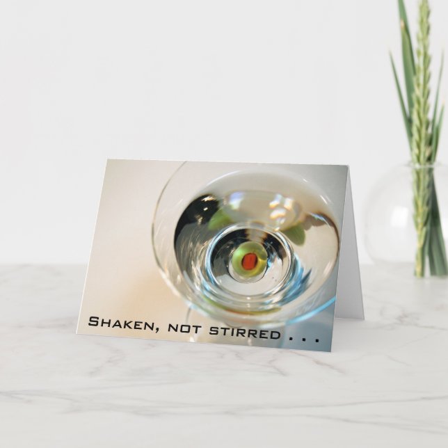 Schütteln, nicht umgerührt. ... Karte (Vorderseite)