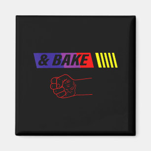 Schütteln oder backen lustiger Vater Kind passende Magnet