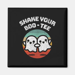 Schütteln Sie Ihr Boo-T-Ghost Retro Halloween-Kost Magnet