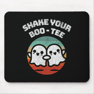 Schütteln Sie Ihr Boo-T-Ghost Retro Halloween-Kost Mousepad
