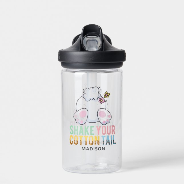 Schütteln Sie Ihren Cotton-Schwanz Niedlich Osterb Trinkflasche (Vorne)