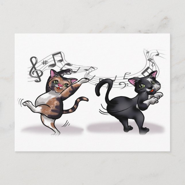 Schütteln Sie Ihren Hintern Postkarte (Vorderseite)