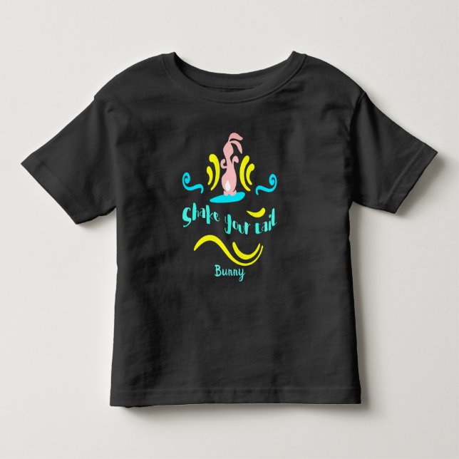 Schütteln Sie Ihren Schwanz Bunny Dancing Rabbit Kleinkind T-shirt (Vorderseite)