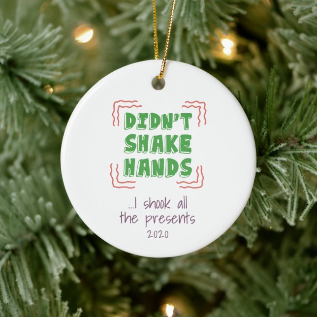 Schüttelte die Geschenke Weihnachten nicht in die  Keramik Ornament (Baum)