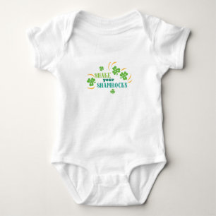 Schüttle deine Shamrocks Baby Strampler