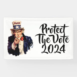 Schutz der Abstimmung 2024 Banner