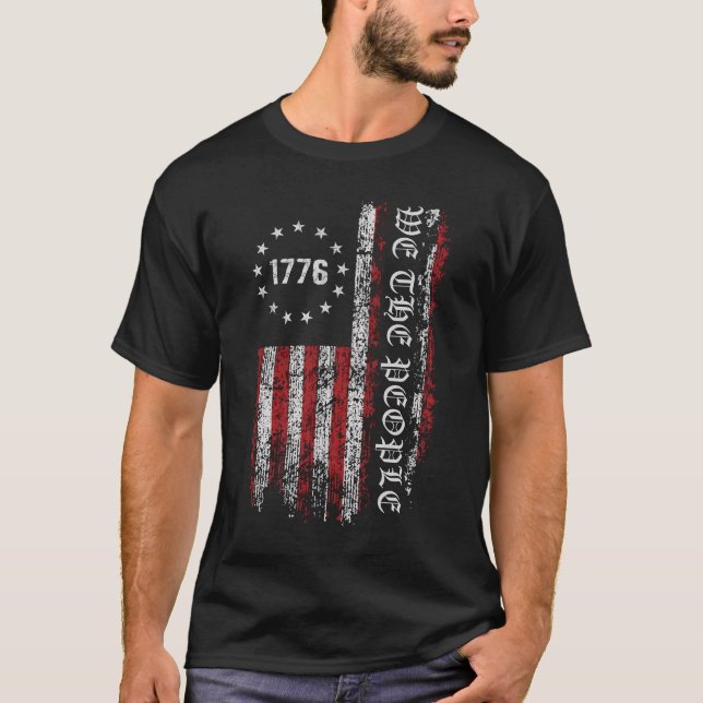 Schutz der Demokratie und Abstimmung blau T-Shirt (Vorderseite)