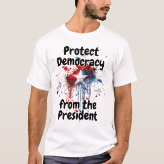 Schutz der Demokratie vor Präsident Donald Trump T-Shirt