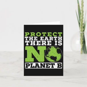 Schutz der Erde Es gibt keine Planet-B-Umwelt Karte