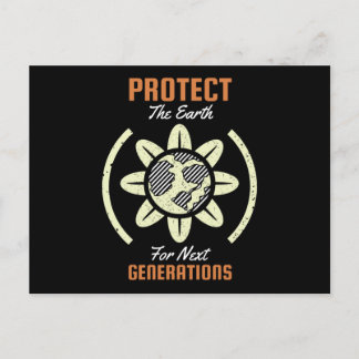 Schutz der Erde für die nächste Generation Postkarte