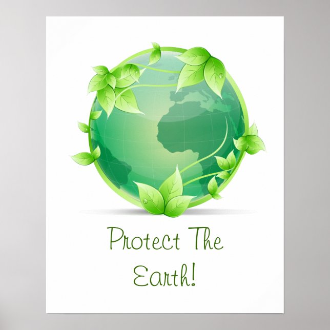 Schutz der Erde Poster (Vorne)