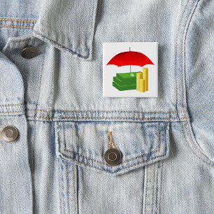 Schutz der finanziellen Sicherheit mit Rotem Schir Button