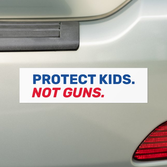 Schutz der Kinder Keine Waffen rot-weiß-blaue Wahl Autoaufkleber (Auf Auto)