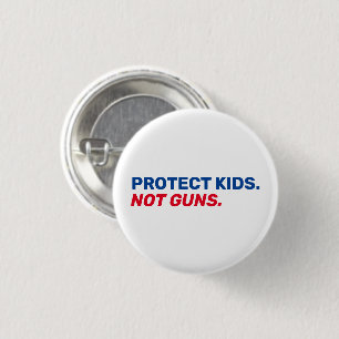 Schutz der Kinder Keine Waffen rot-weiß-blaue Wahl Button