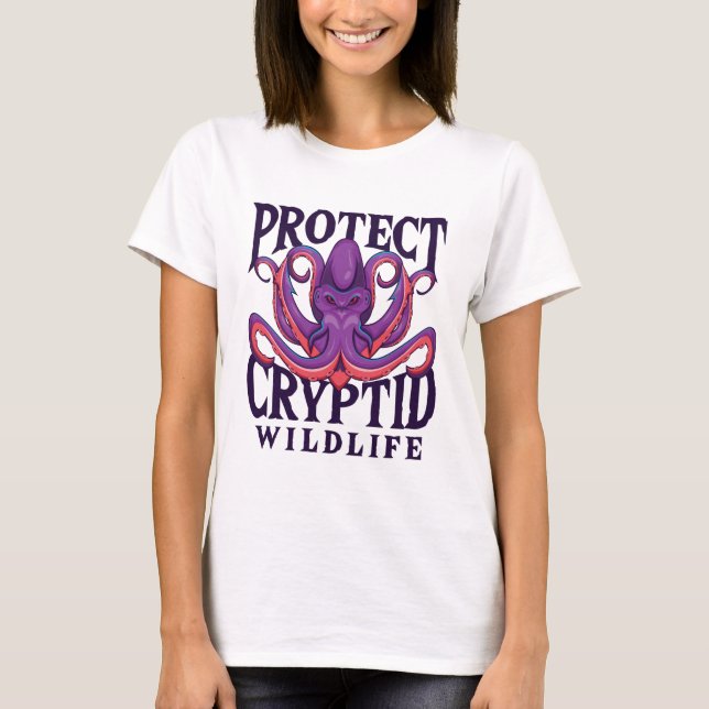 Schutz der Kryptozoologie der wild lebenden Tiere T-Shirt (Vorderseite)