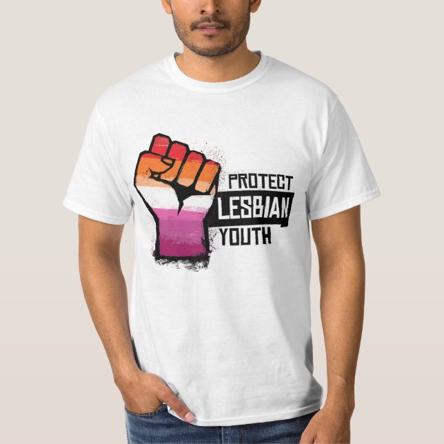 Schutz der lesbischen Jugend T-Shirt (Vorderseite)