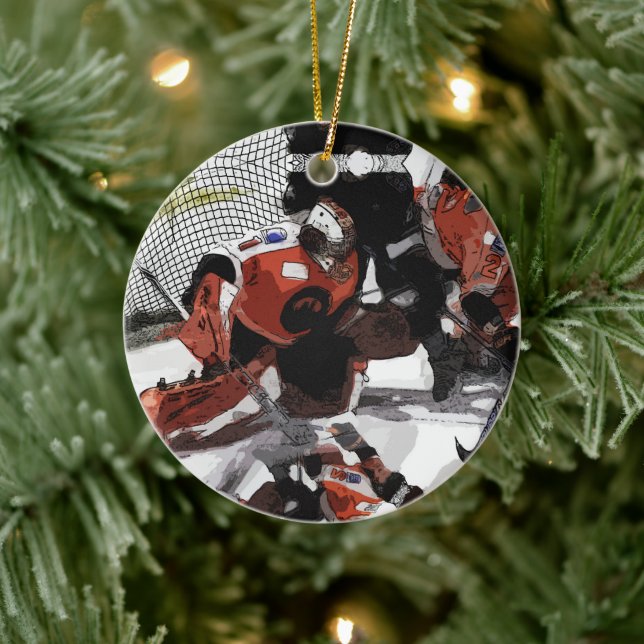 Schutz der Netto-Eishockey-Keramik Keramik Ornament (Baum)