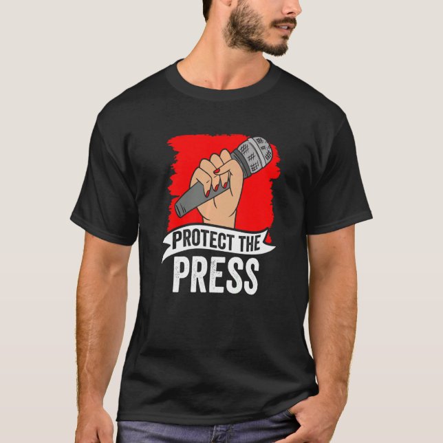 Schutz der Pressefreiheit und der Rechte des Journ T-Shirt (Vorderseite)