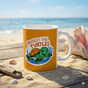 Schutz der Schildkröten-Tasse Kaffeetasse