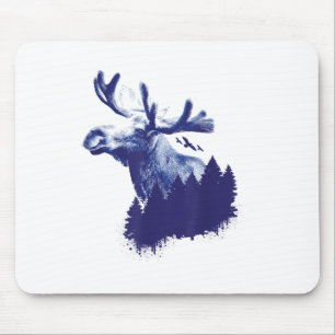 Schutz der Umwelt durch Elchwald _1 Mousepad